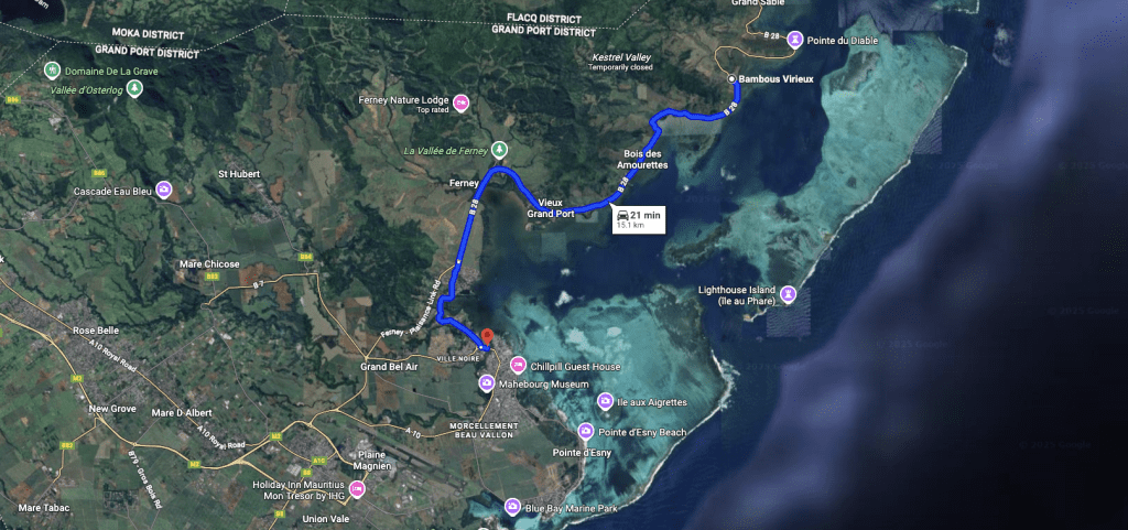 best road trips scenic in mauritius